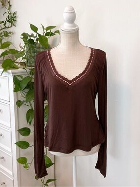 Free People Intimately | Brown Only You Long Sleeve size Large